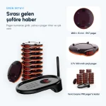 Tır Parkı Çağrı Sistemi (MC-S10 Pager Seti)