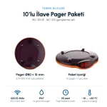 10’lu İlave Pager Paketi (MC-S10/E)